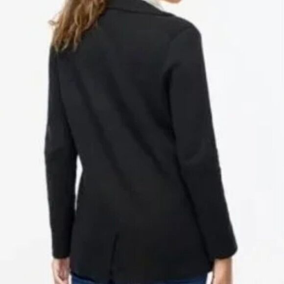 J. Crew Factory bs881 Black Two-button Sweater Blazer For Women NWOT size Large - Picture 3 of 8